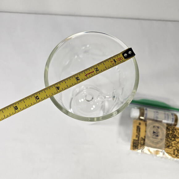 Vintage 1996 Stoneglow 11.5" Clear Glass Oil Lamp Kit Flame Illumination - Picture 9 of 11